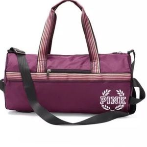 Pink Victoria secret maroon duffle bag